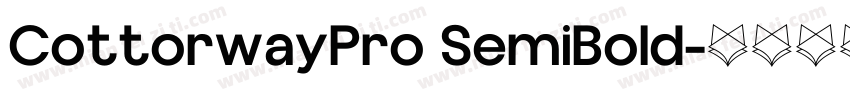 CottorwayPro SemiBold字体转换